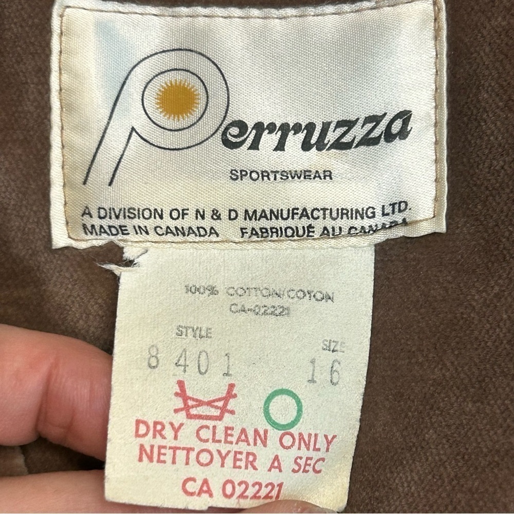 Perruzza vintage camel tan brown velvet single breasted blazer jacket🇨🇦 - Picture 7 of 11